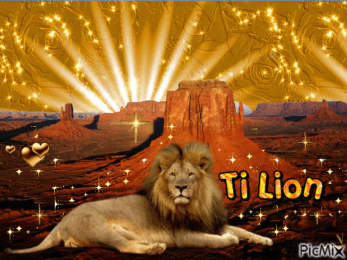 Lion d'Amour - Animovaný GIF zadarmo