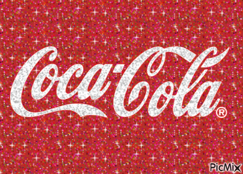 Coca Cola Glitter Logo - Bezmaksas animēts GIF