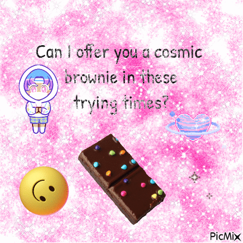 A brownie in these trying times - GIF animado grátis