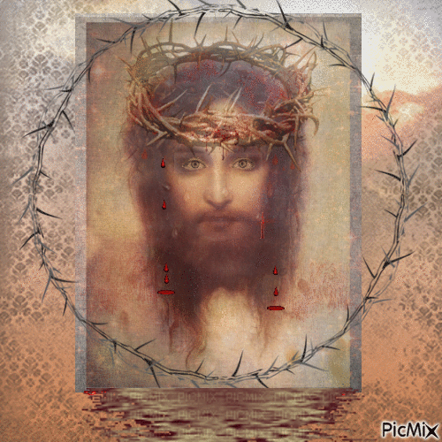 Sacred Head Of Jesus Christ. - Kostenlose animierte GIFs