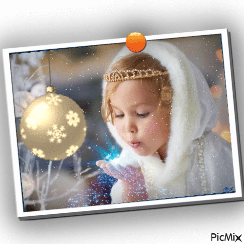 petite princesse des neiges - GIF animé gratuit