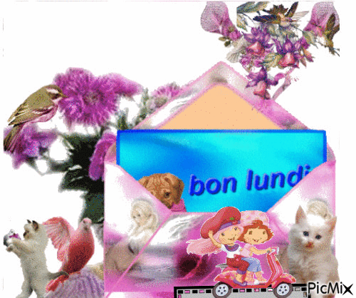 bon lundi bisous - Bezmaksas animēts GIF