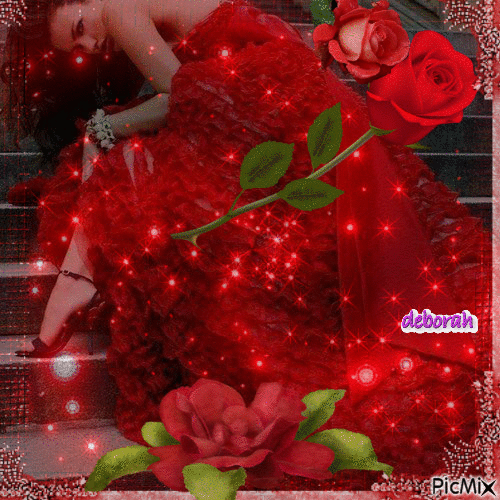 Lady In Red - Gratis animerad GIF