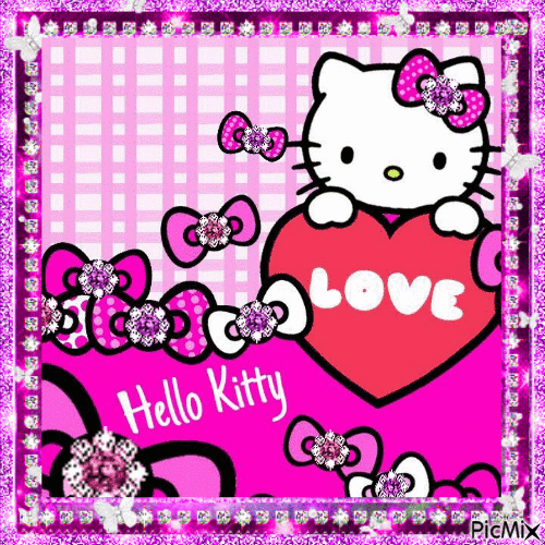 hello kitty1 - Безплатен анимиран GIF