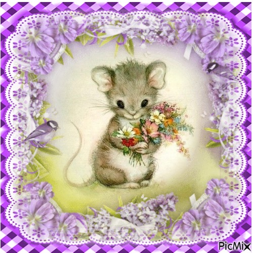 sweety have flowers for my friends - png gratuito