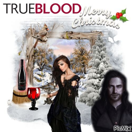 Trueblood Merry Christmas - zdarma png