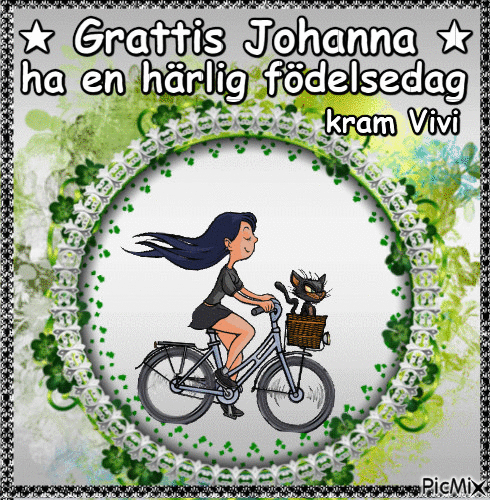 Grattis Johanna A 2020 - GIF animé gratuit