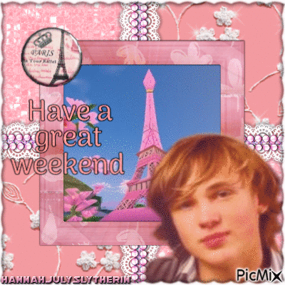 ♦♥♦William Moseley - Have a Great Weekend♦♥♦ - Bezmaksas animēts GIF