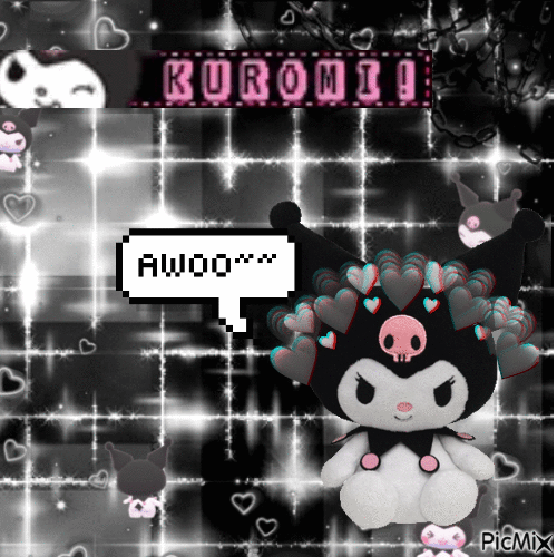 ☆ Kuromi - GIF animado grátis