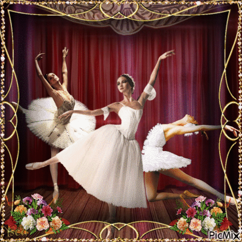 Bailarinas... - Free animated GIF