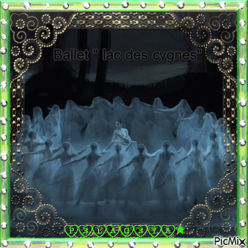 Ballet " lac des cygnes" - Ilmainen animoitu GIF