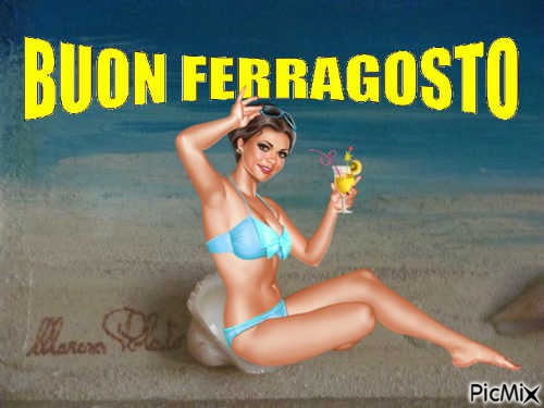 BUON FERRAGOSTO - gratis png