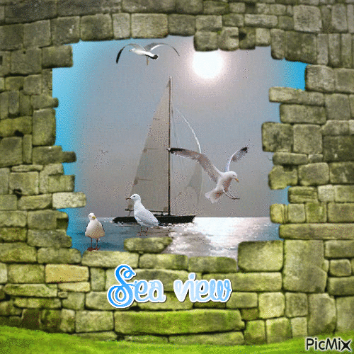 Sea ​​view - Bezmaksas animēts GIF