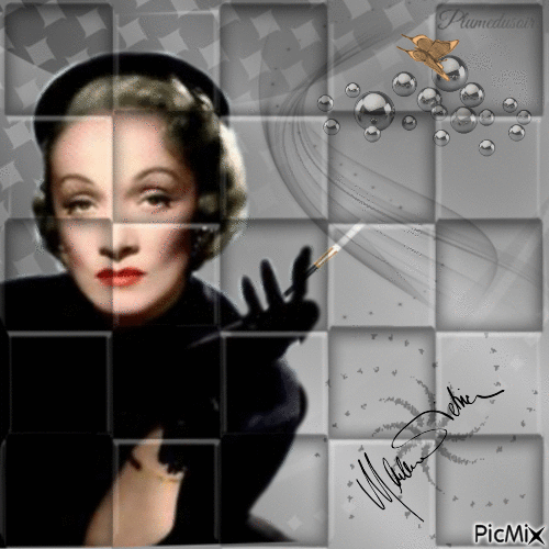 Marlène Dietrich. - Gratis animeret GIF