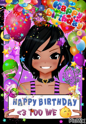 happy birthday too me - Darmowy animowany GIF