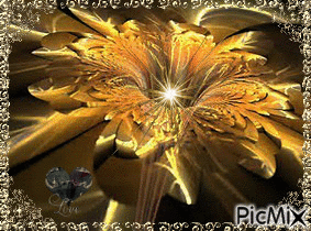 Gold Flower! - Бесплатный анимированный гифка