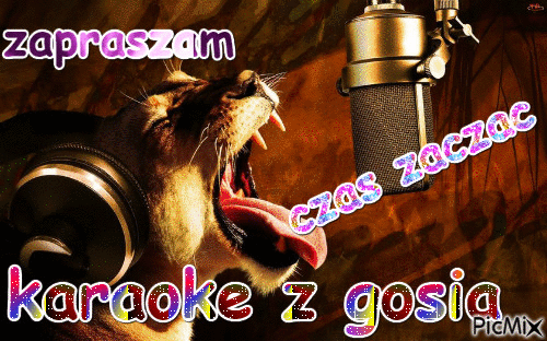 karaoke z gosia - Бесплатни анимирани ГИФ