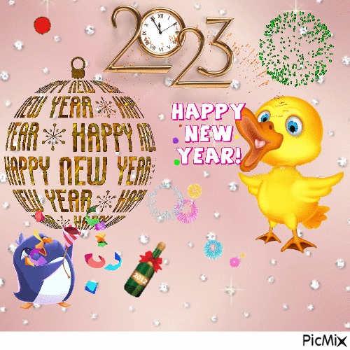 Happy New Year - 免费动画 GIF