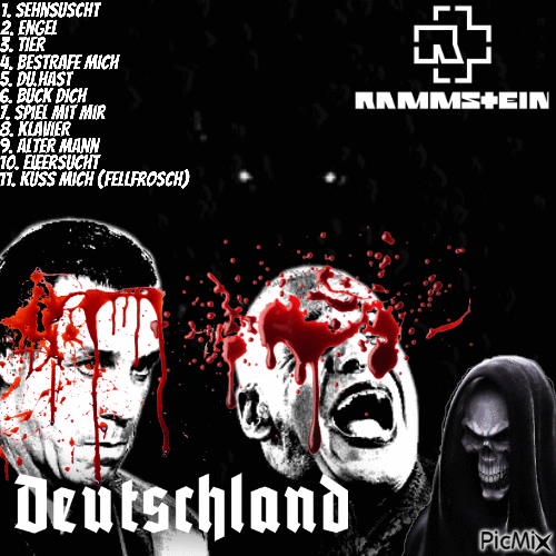Rammstein Secret Cover Art - Bezmaksas animēts GIF
