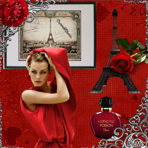 Paris en rouge et noir - Besplatni animirani GIF