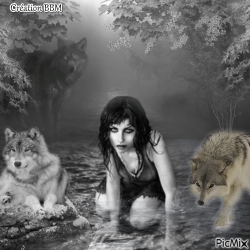 La belle et les loups par BBM - Ingyenes animált GIF