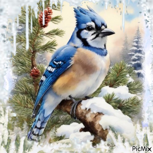 Winter bird-contest - gratis png
