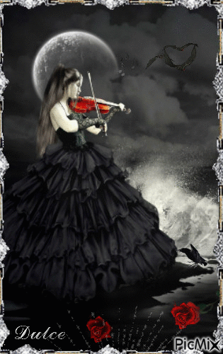 Gothic woman - 無料のアニメーション GIF