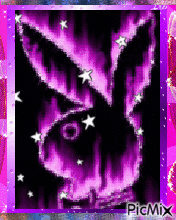 Purple Playboy Bunny - Free animated GIF