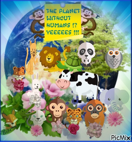 THE PLANET WITHOUT HUMANS - 無料png