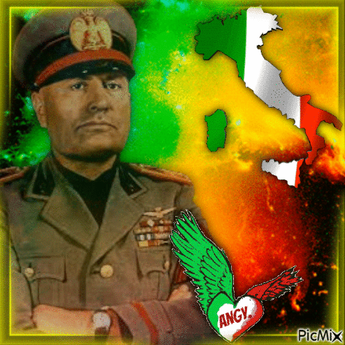 Benito Amilcare Andrea  Mussolini - GIF animé gratuit