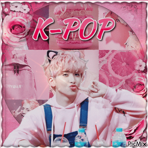 K-Pop in Pink - GIF animé gratuit