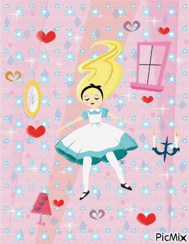 Alice In Wonderland - GIF animé gratuit
