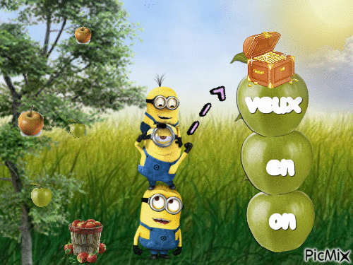 on en veux !!! #minions - Free animated GIF