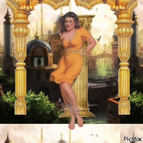 Laura prisonnière dans le temple - Besplatni animirani GIF