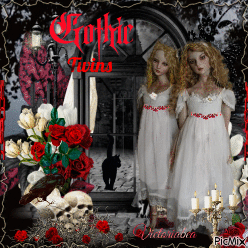 Gothic Twins - Free animated GIF