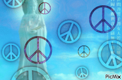 peace - GIF animado grátis