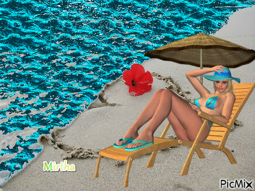 La Playa - Darmowy animowany GIF