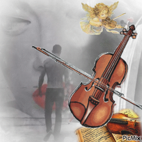 le murmure des violons - Бесплатный анимированный гифка