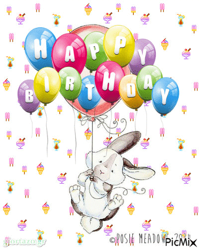 happy birthday - Free animated GIF