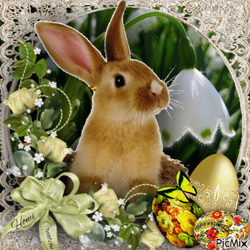 Happy Easter!/Boldog Húsvéti Ünnepeket! - Besplatni animirani GIF