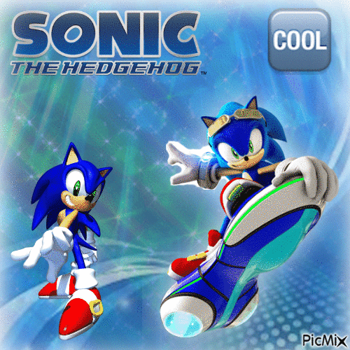 Cool Sonic - GIF เคลื่อนไหวฟรี