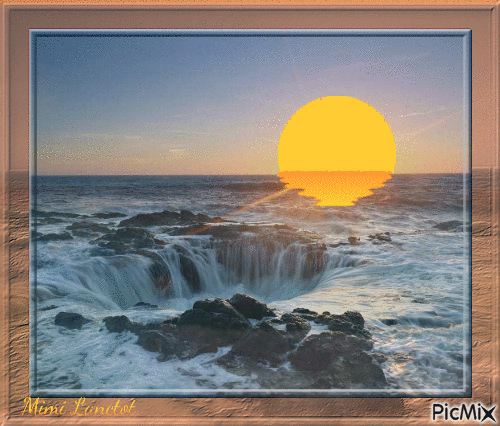 coucher de soleil - Besplatni animirani GIF