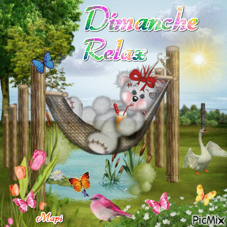 ☼ Dimanche relax ☼ - Darmowy animowany GIF