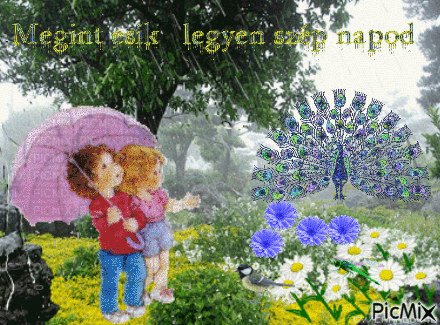 Esik az eső - Bezmaksas animēts GIF