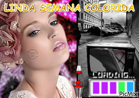 LINDA SEMANA COLORIDA - 無料のアニメーション GIF