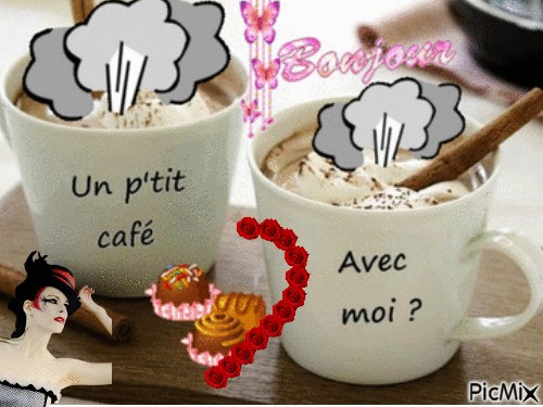Un petit café - Darmowy animowany GIF