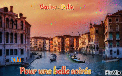 Venise ' Italie ' - Animovaný GIF zadarmo