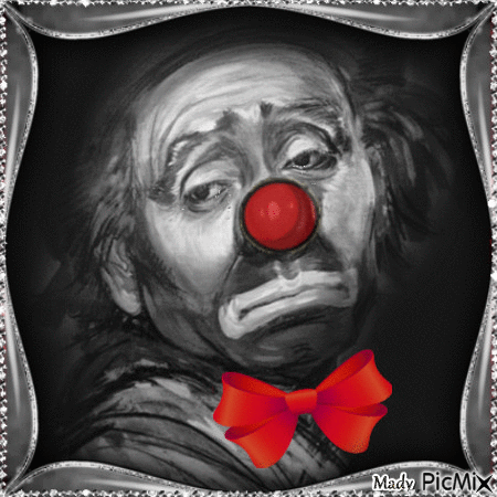 Clown triste - Free animated GIF