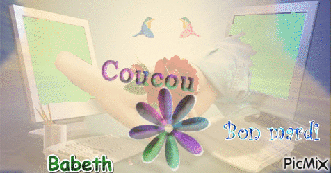 coucou bon mardi - Ücretsiz animasyonlu GIF
