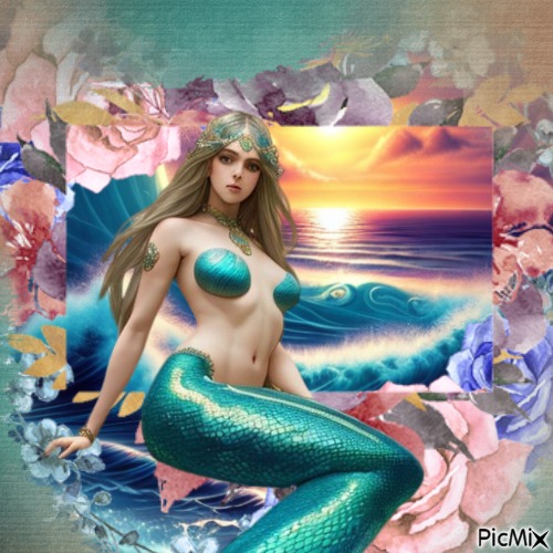 mermaid - zdarma png